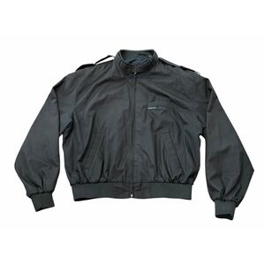 Vintage Members Only Iconic Racer Jacket Black Size 44 Bomber Classic Full Zip